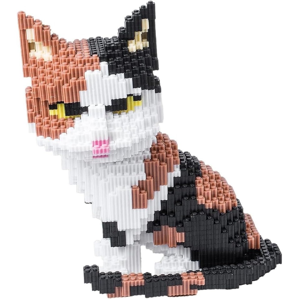 Ahzilei 7824 Mini Kitty Cat 3D Puzzle Building Blocks Set 4800pcs STEM Toy